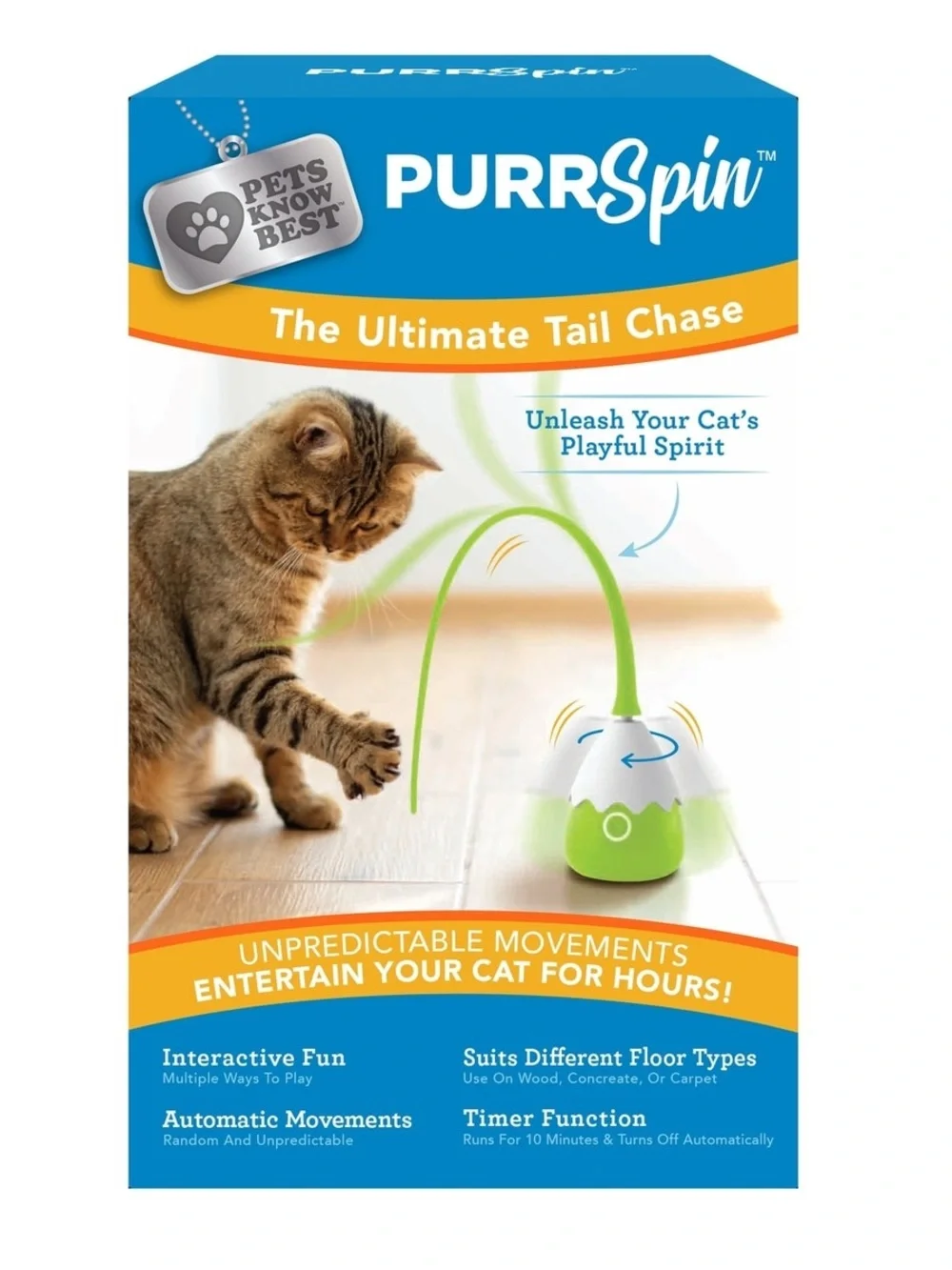PurrSpin Interactive Cat Toy - New in box.